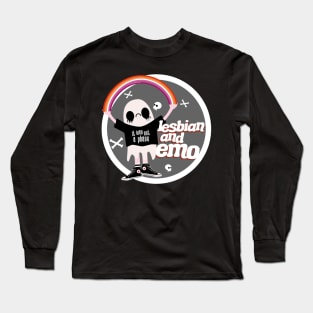 Lesbian and Emo Badge Long Sleeve T-Shirt